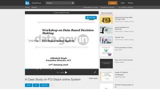 A Case Study on FCI Depot online System - SlideShare