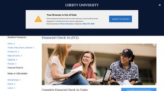Financial Check-In (FCI) | Student Financial Services | Liberty University