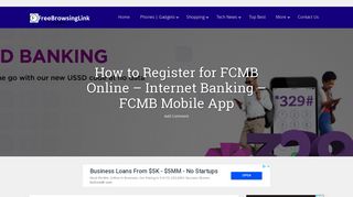 How to Register for FCMB Online - Internet Banking - FCMB Mobile App