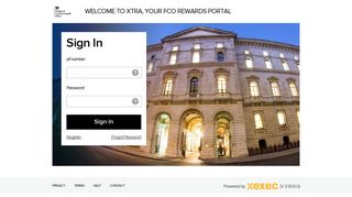 Welcome to Xtra, your FCO Rewards portal - Sign In