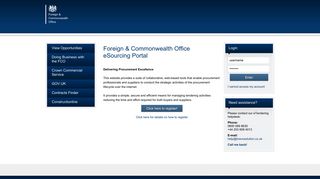 Foreign & Commonwealth Office eSourcing Portal