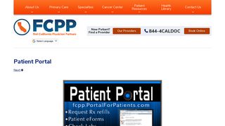 Patient Portal – FCPP Central Valley