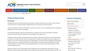 Grades & Report Cards | Families and Students - FCPS