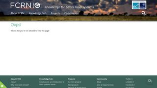 Account settings | Food Climate Research Network (FCRN)