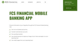 FCS Financial Mobile Banking App - FCS Financial