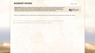 Farm Credit Services of America - Account Access