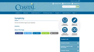 Symplicity - Florida Coastal School of Law