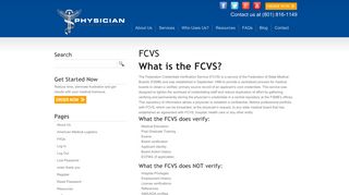 FCVS | Physician Licensing Service