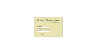 First Class Web Login