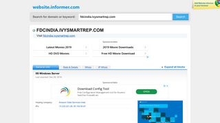 fdcindia.ivysmartrep.com at WI. IIS Windows Server - Website Informer