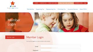 Member Login - Family Day Care Australia