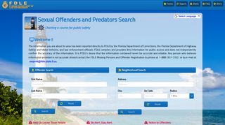 FDLE - Sexual Offender and Predator System