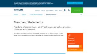 Merchant Statements | First Data