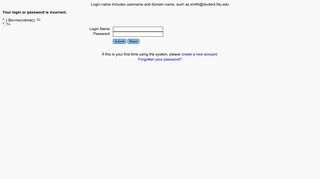 Login form - FDU WebMail