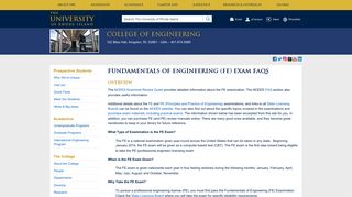 Fundamentals of Engineering (FE) Exam FAQs