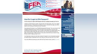 How Do I Login to FEA Passport? - Federal Education Association