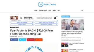 Fear Factor is BACK! $50,000 Fear Factor Open Casting Call