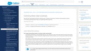 Communities User Licenses - Salesforce Help