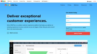 Customer Experience Management | CX Platform | Zoho CRM Plus