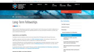 FEBS | Long-Term Fellowships | Fellowships | Our Activities