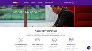 Account Management | FedEx Canada