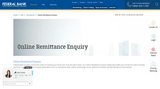 Online Remittance Enquiry - Money Transfer Tracking | Online Money ...
