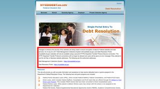 Debt Resolution - Portal Home