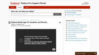 Fedena Mobile App For Students and Parents : Fedena Pro Support ...