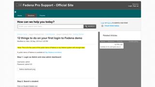 12 things to do on your first login to Fedena demo : Fedena Pro ... - IRMA