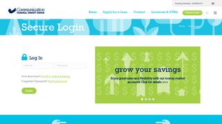 Secure Login - Communication Federal Credit Union