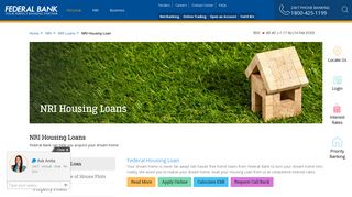 NRI Home Loan - Federal Housing Loan | Plot Loan ... - Federal Bank