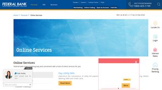 Online Services - Federal Bank