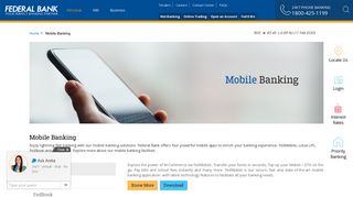 Mobile Banking - M-Commerce | Scan n Pay | LOTZA ... - Federal Bank