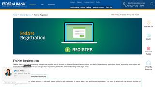 Fednet Registration - Federal Bank
