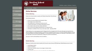Online Services - Sterling Federal Bank (Sterling, Illinois)