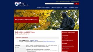 Federal Direct PLUS Loan - Student Registration and Financial Services