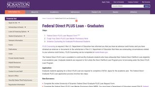 Federal Direct PLUS Loan - Graduates | Financial Aid | The University ...