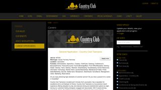 Federal Group - General Application - Country Club Tasmania - PageUp