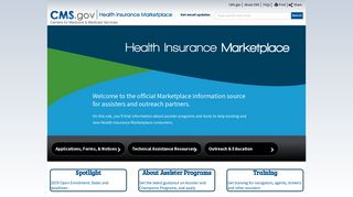 Health Insurance Marketplace home | Marketplace.CMS.Gov