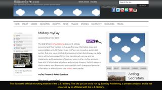 Military myPay - MilitarySpot.com