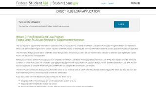 PLUS Loan Application | StudentLoans.gov