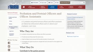 Probation and Pretrial Officers and Officer Assistants | United States ...
