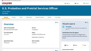 U.S. Probation and Pretrial Services Officer - USAJOBS - Job ...