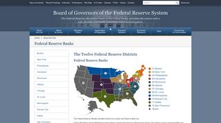 Federal Reserve Board - Federal Reserve Banks