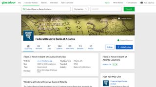 Working at Federal Reserve Bank of Atlanta | Glassdoor