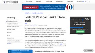 Federal Reserve Bank Of New York - Investopedia