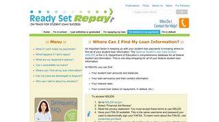Where Can I Find All My Loan Information? - Ready Set Repay
