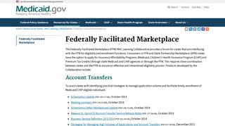 Federally Facilitated Marketplace | Medicaid.gov