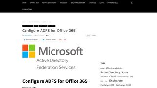 Configure ADFS for Office 365 - ThatLazyAdmin
