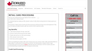 Retail Card Processing – Federated Payments Canada
